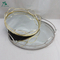Houseware shining metal frame silver plated serving tray