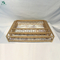 Gold Marble Perfume Tray Vanity Dresser Tray Ornate Metal Decorative Tray
