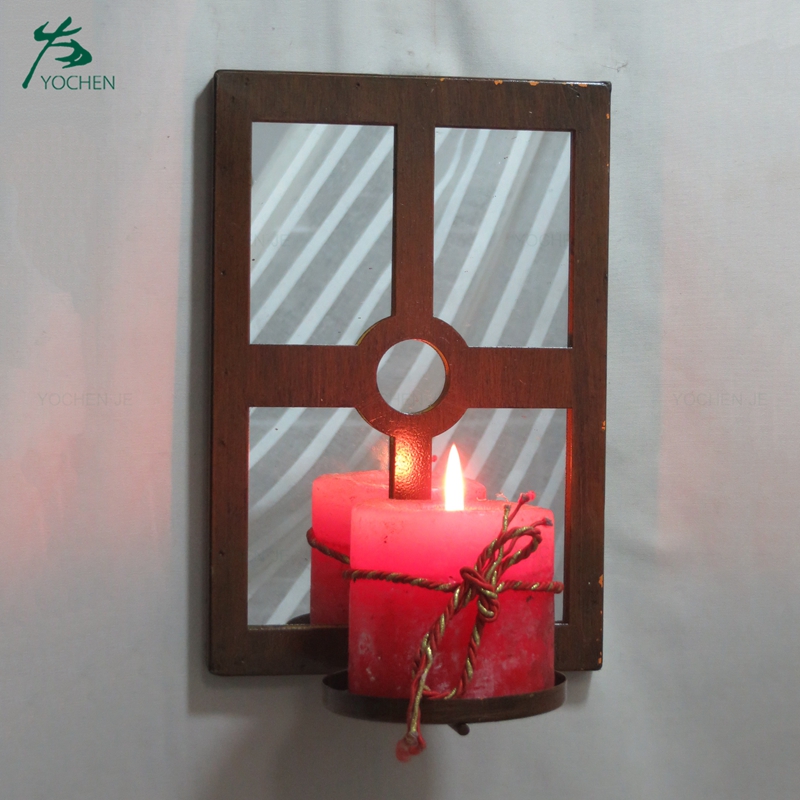 decorative wooden candle holder hang candle holder stand