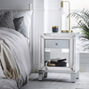 bedroom furniture mirrored furniture white mirror bedside table