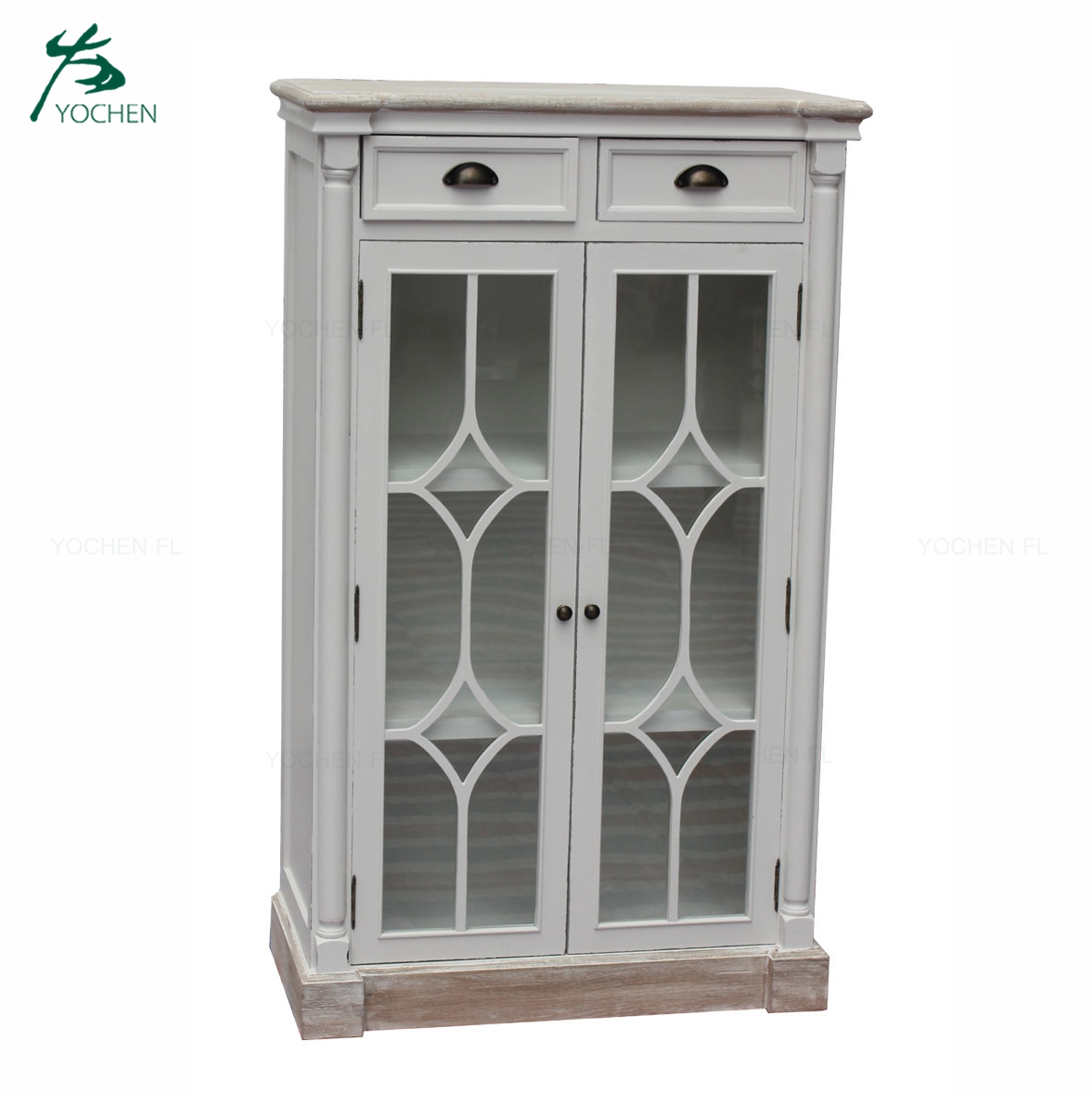 shabby chic wood furniture antique white corner wine cabinet