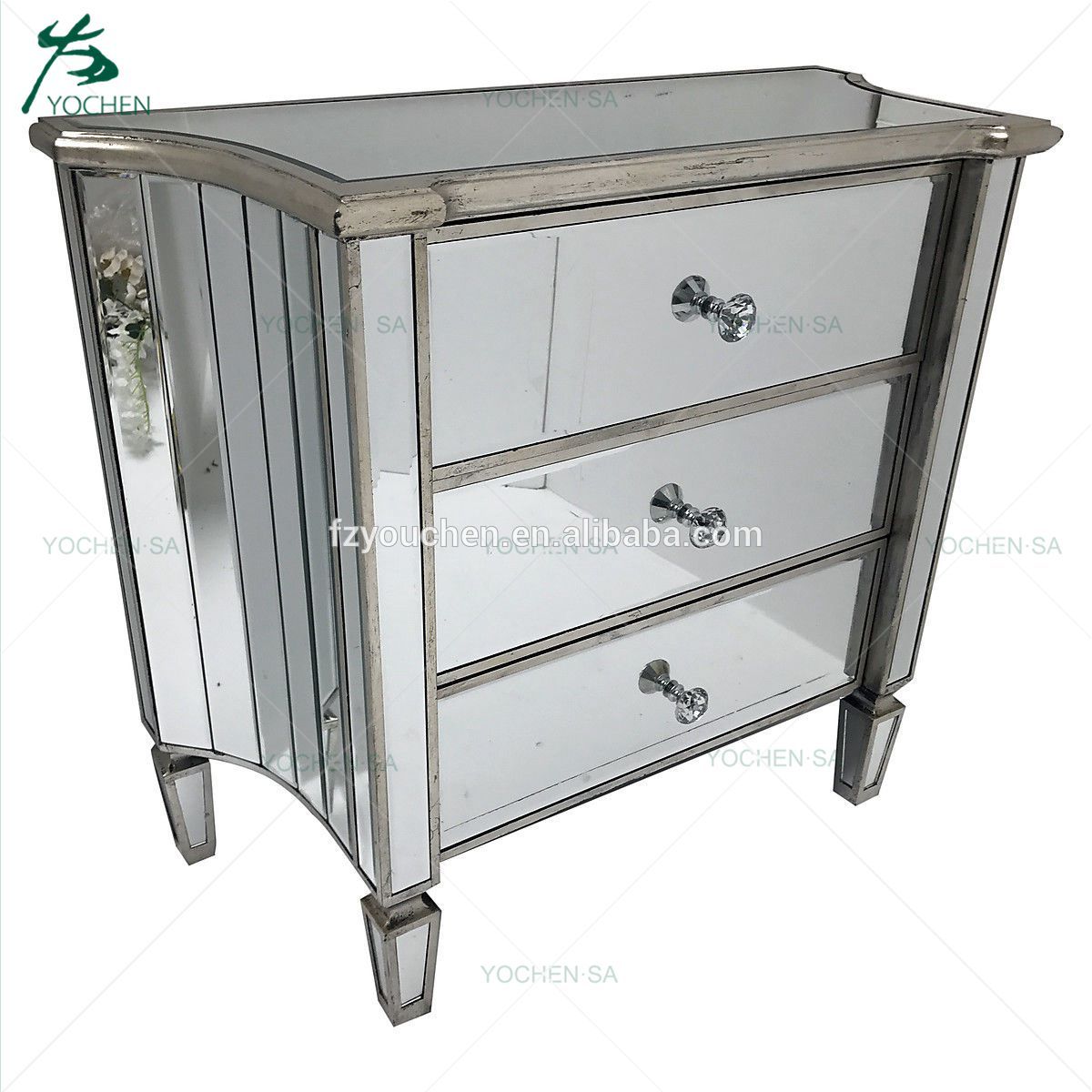 bedroom home furniture wooden mirror chest drawer furniture