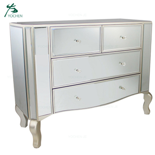 Home Furniture Living Room Cabinet mirrored chest of drawers