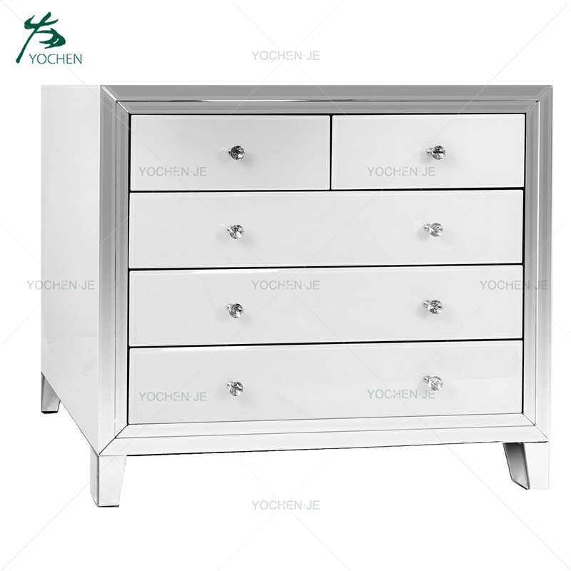 wooden chest large mirrored drawer chest furniture