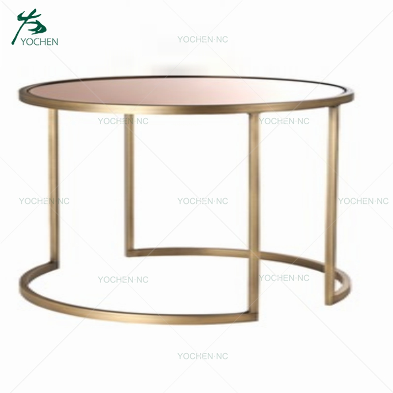 set 2 hotel coffee table glass top table