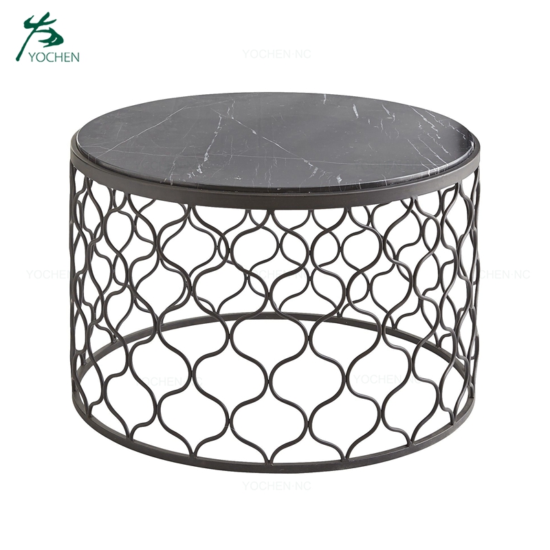 living room marble metal coffee table modern accent furniture