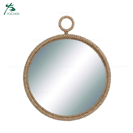 Rope Frame Antique Decorative Round Wall Mirror