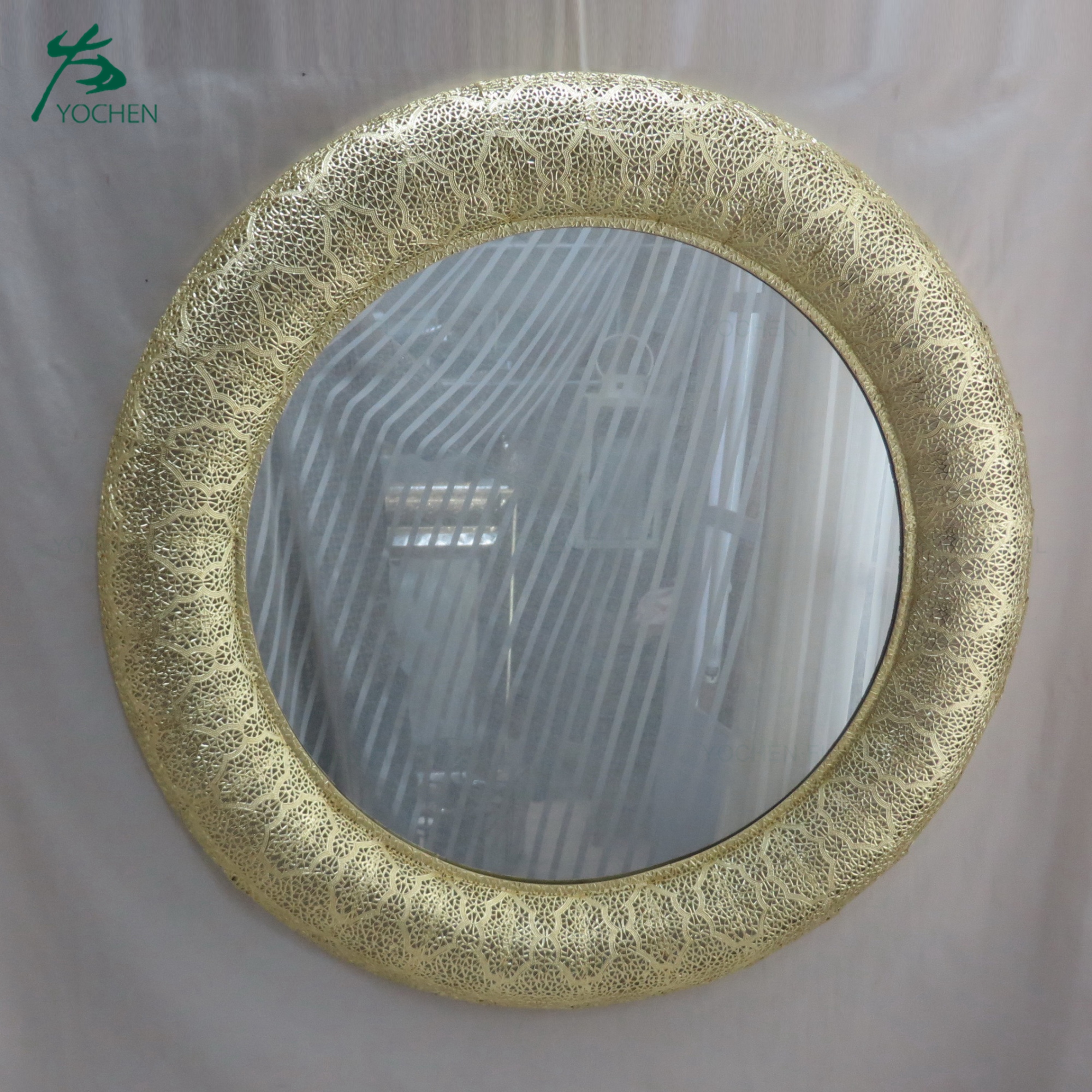 Luxury decoration wall round european vintage mirror frame