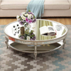 Living Room Round Shape Mirrored Furniture Modern Coffee Table
