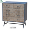 OEM customized low MOQ rustic style solid wood cabinet