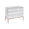 Rose gold Stainless Steel Mirror Chest of Drawers mirrored furniture