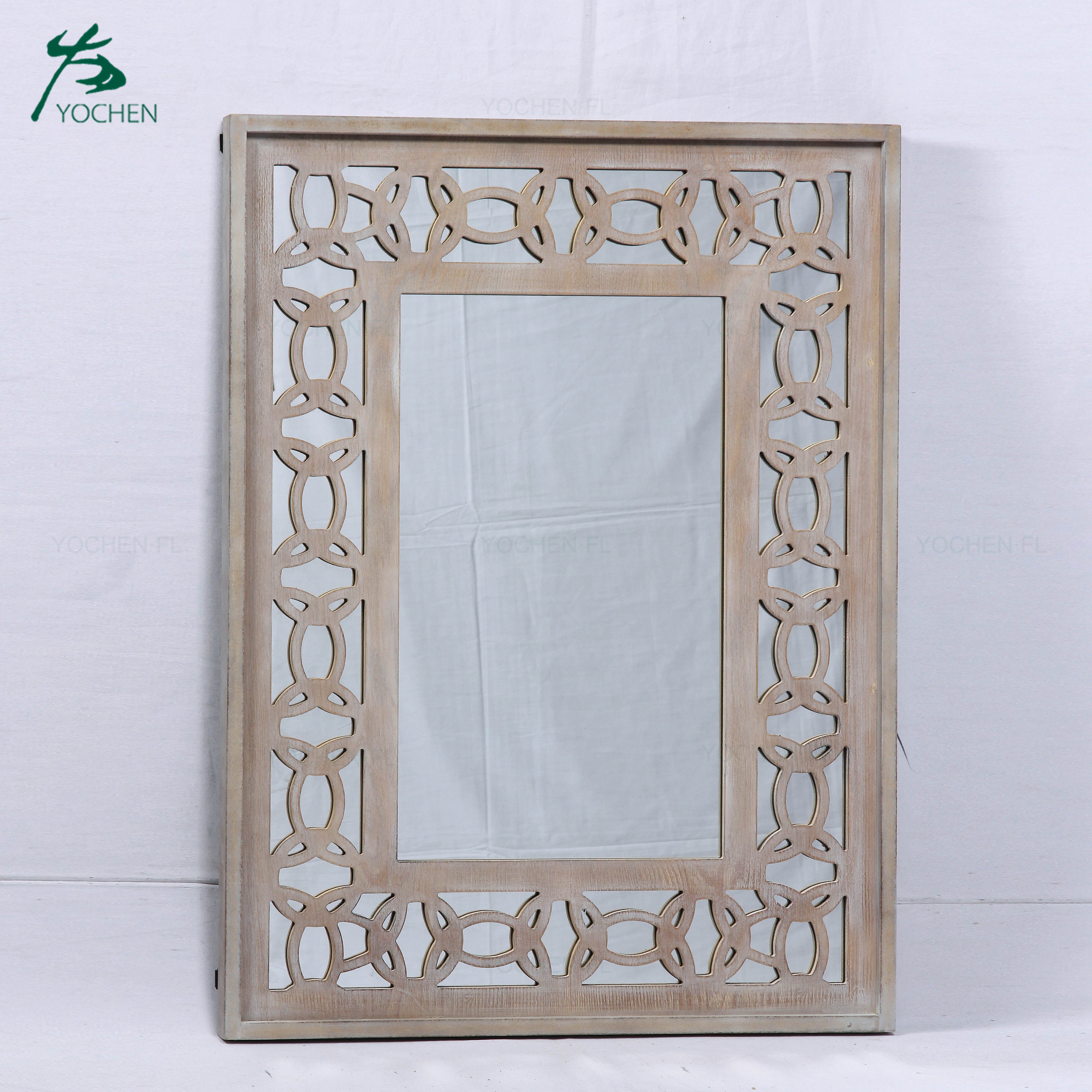 shabby chic home living room wood french mirror frame