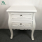 royal antique luxury furniture rice white wooden nightstand
