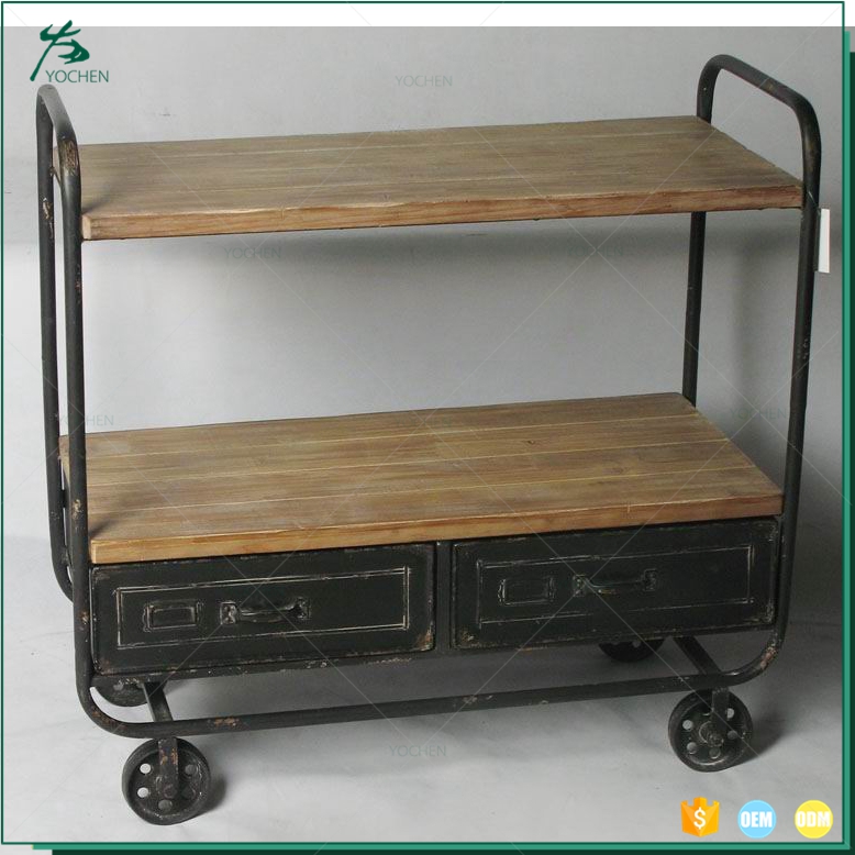 industrial metal rustic furniture storage with shelf