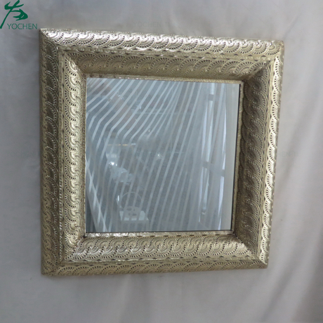 Hot sale square metal framed wall decorative mirrors for home decor