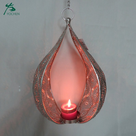Decorative wedding heart shaped tea light candle holders
