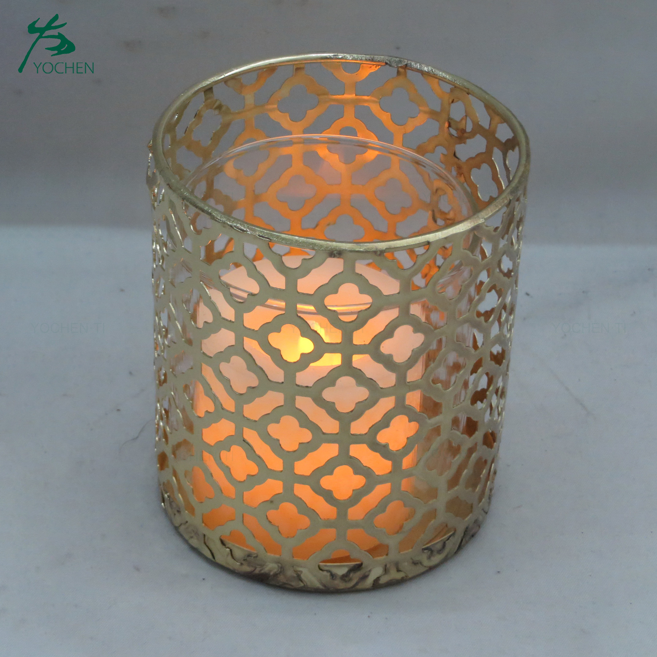 Metal Star Pattern Candle Holders For Home Decoration Pieces