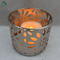 Ornate single metal candle holder for home decoration