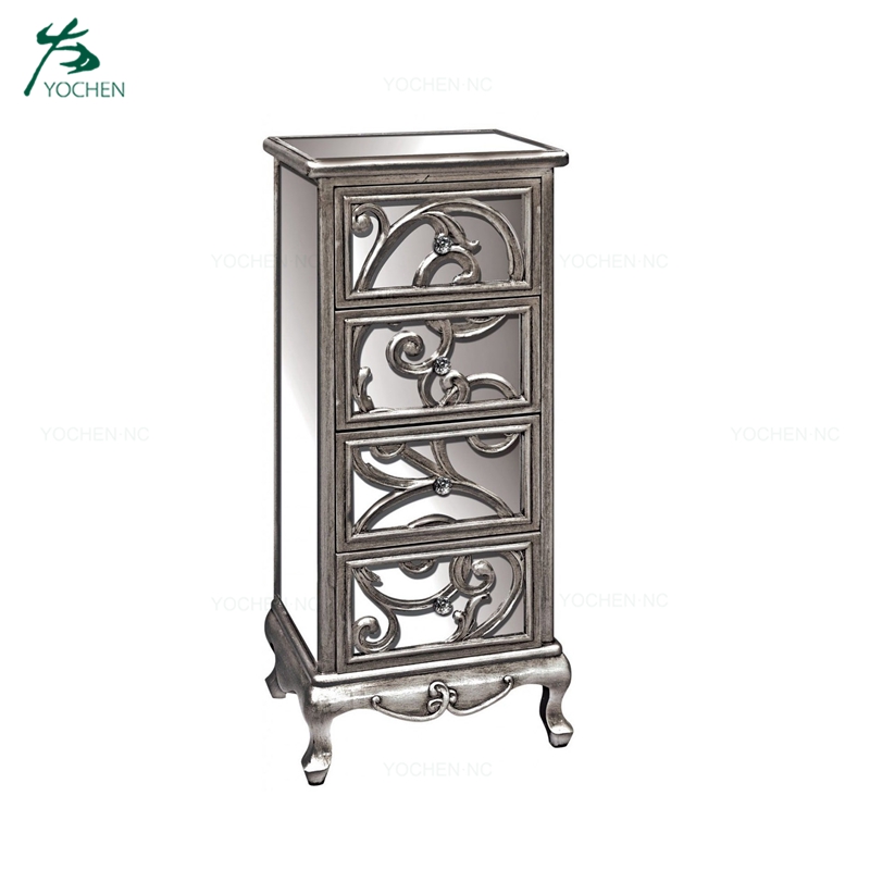 wooden china vintage cabinet mirrored drawers mirrored furniture