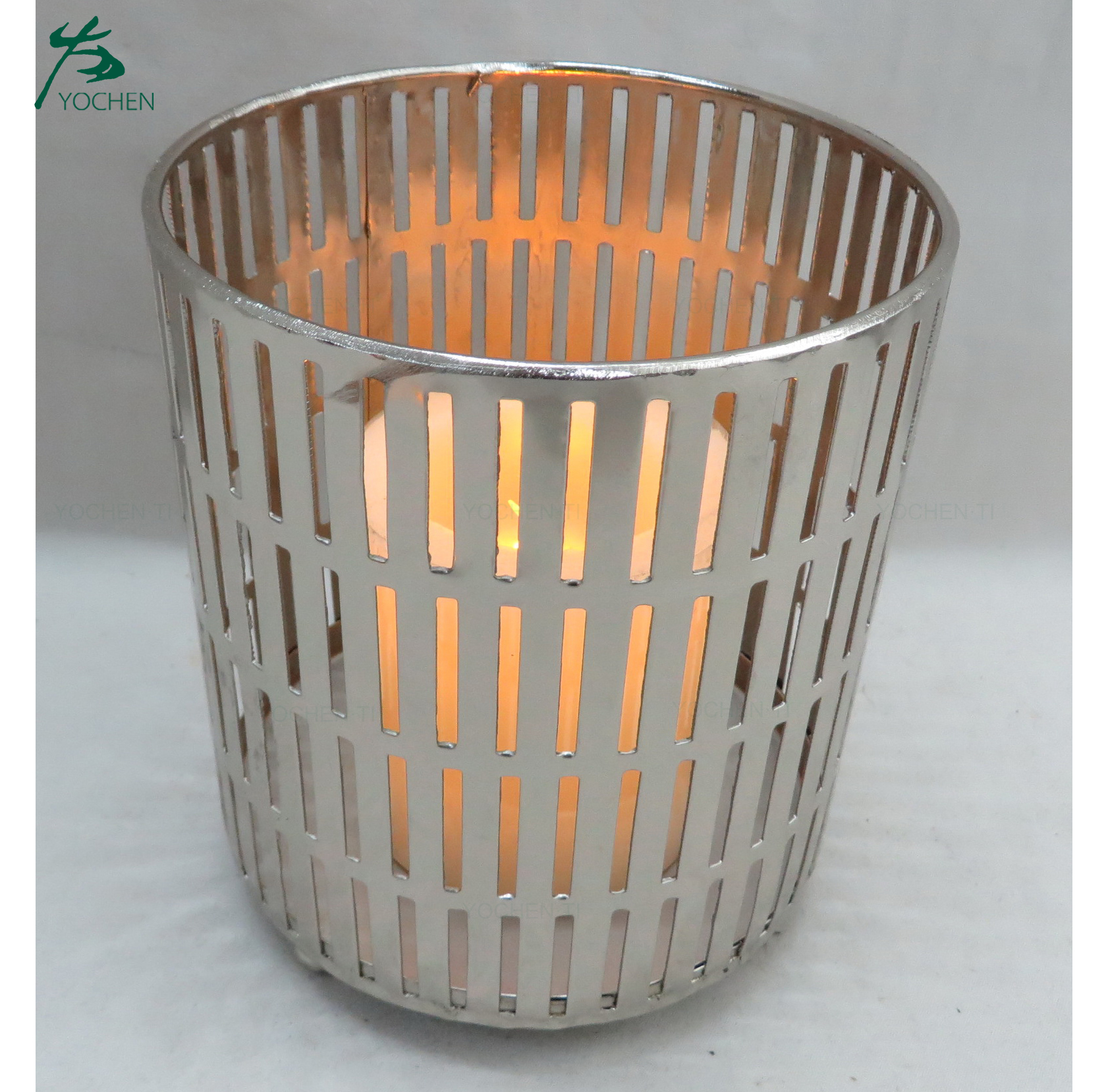 China manufacturer supply customized round metal candle holder
