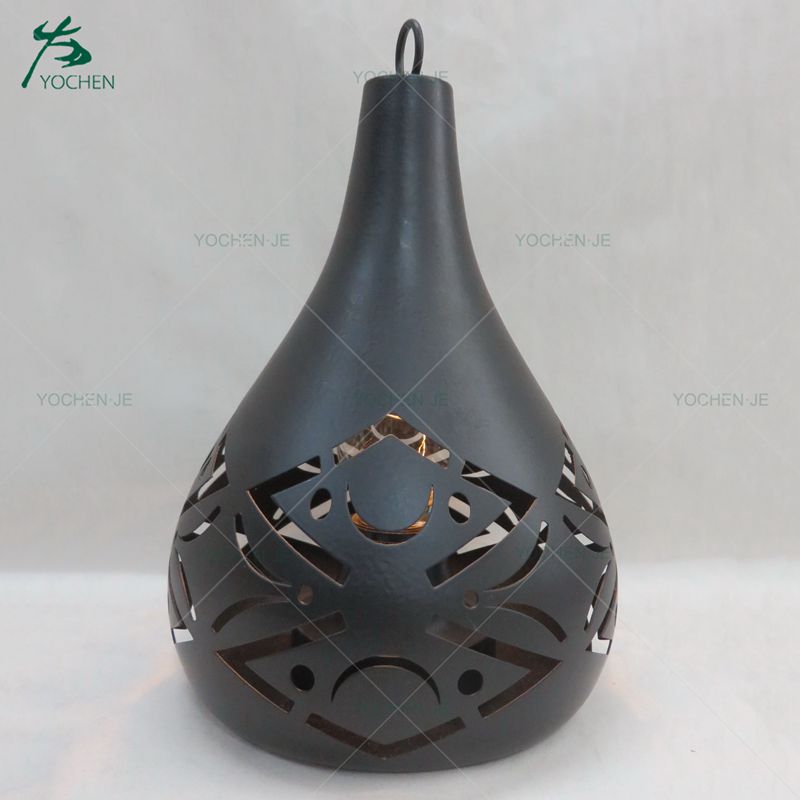 Iron floor standing golden metal candle holders for house