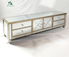 Silver Mirrored Chest With Drawer For Living Room Furniture
