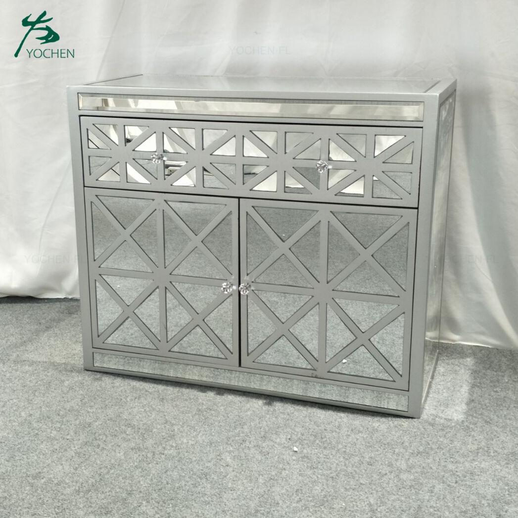 vintage cabinet handmade mirrored wooden cabinet for living room