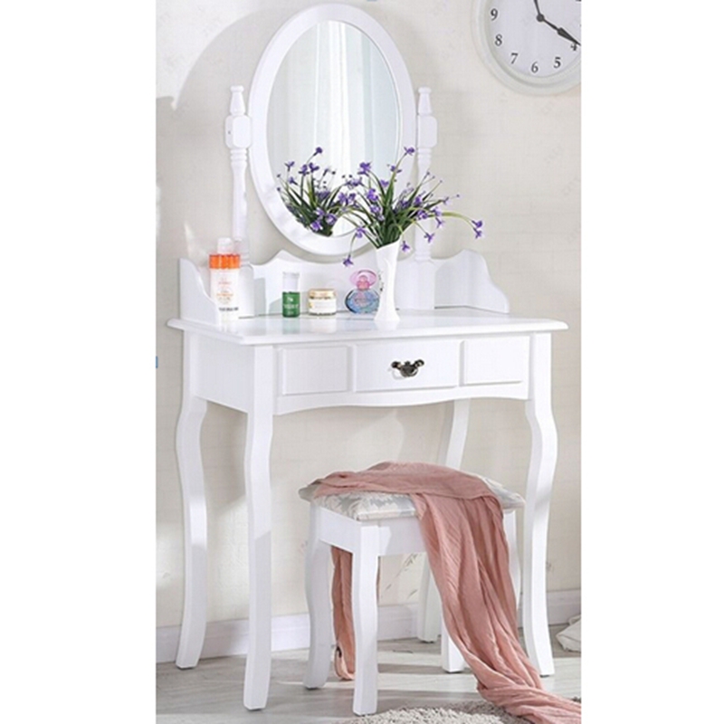 painted white dressing table wood bedroom make up table