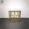 gold metal classic round coffee side table