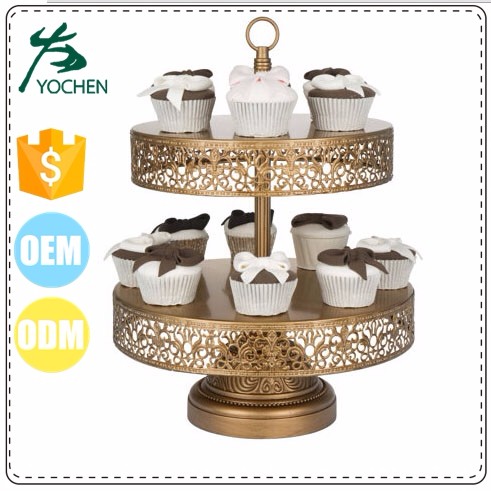 Wholesale cupcake stand metal 3 tier cake stand