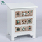 decorative living room colorful drawers white wooden console table