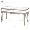 Low Antique Silver Mirrored Coffee Table