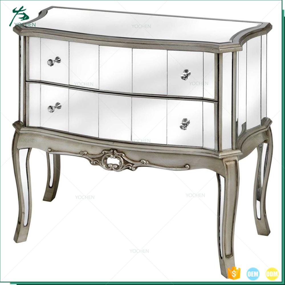 siler glass table mirrored furniture wholesale desk mirrored console table
