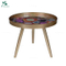 Modern Round Wooden Tea Table Coffee Table