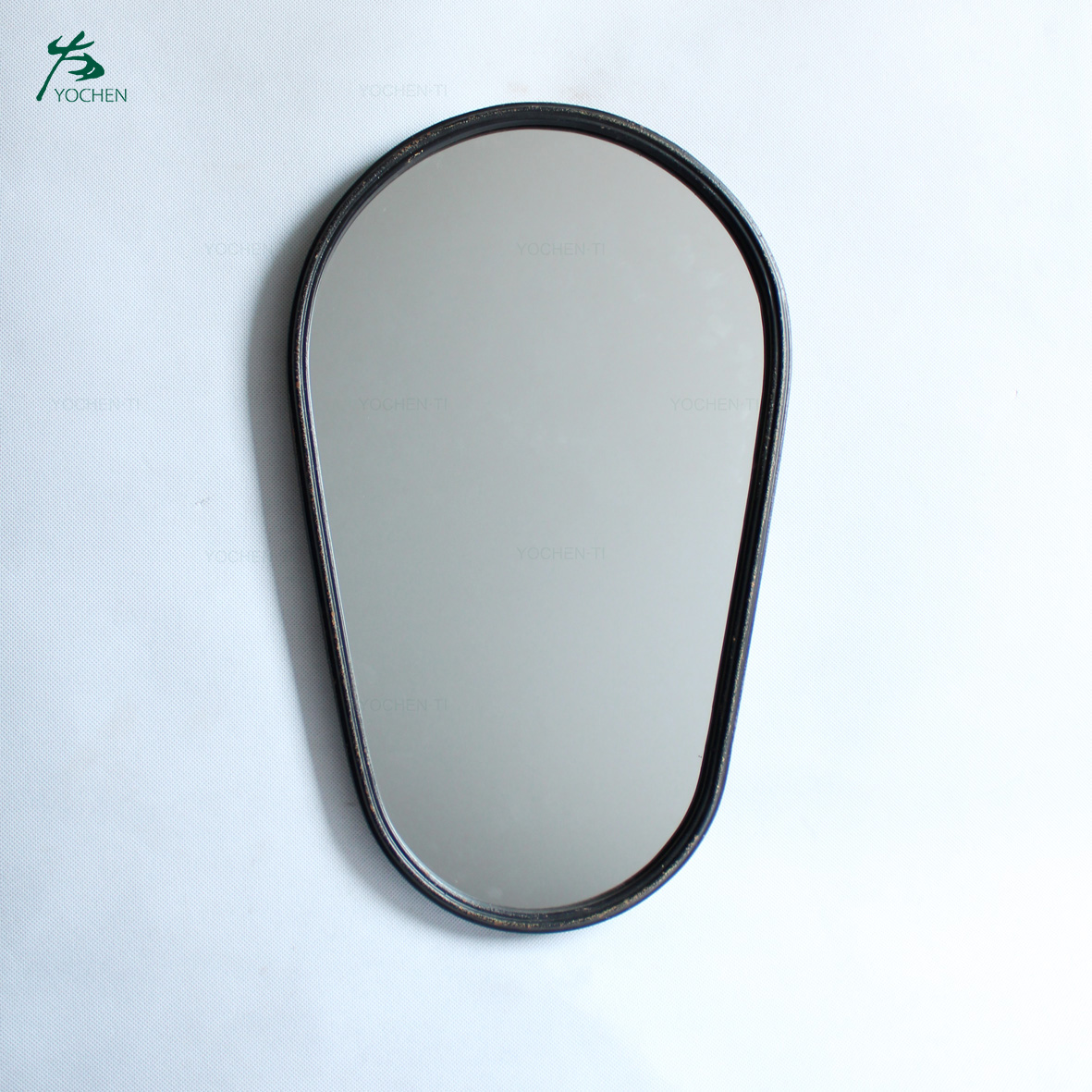Black mirror frame wall mirror with black frame in modern design
