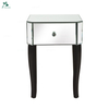 Home Furniture Mirrored 1-Drawer Bedside Cabinet