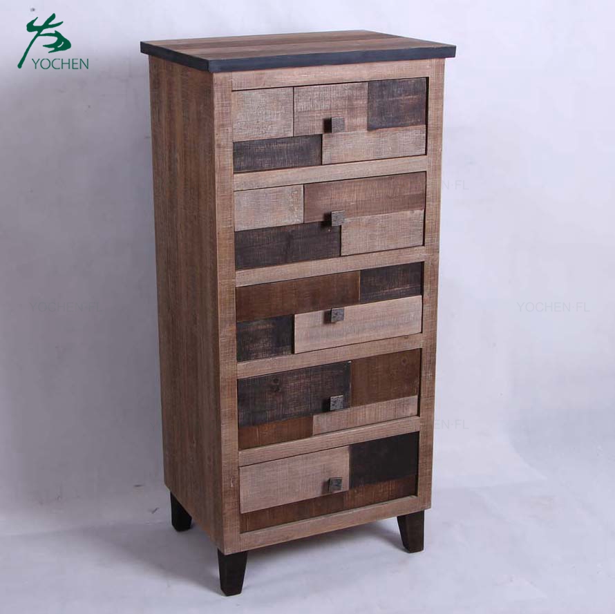 living room American style solid wood cabinet with drawers