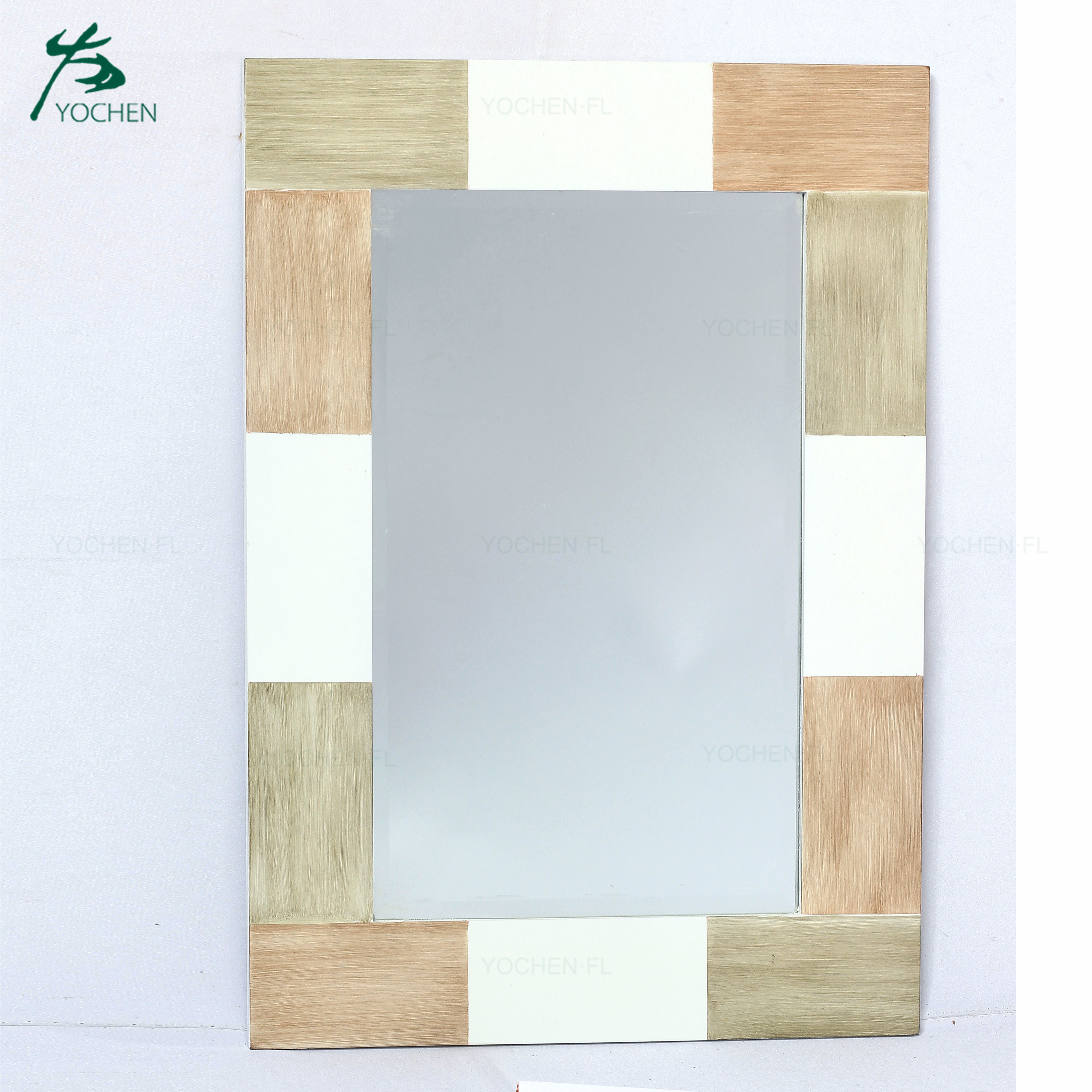 shabby chic home decor decorative wooden frame wall mirror