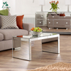 silver mirrored coffee table sofa center table for the living room