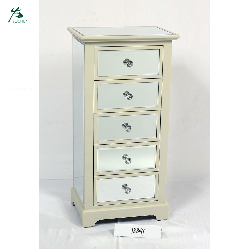 Luxury Gold Chest Of Drawers Mirrored Furniture