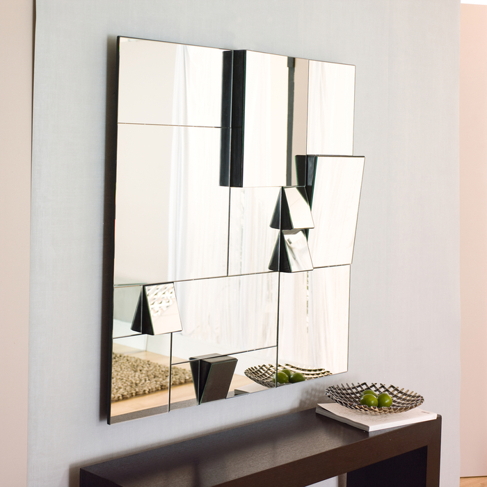 Living room filigree framed mirror wall decorative metal mirror