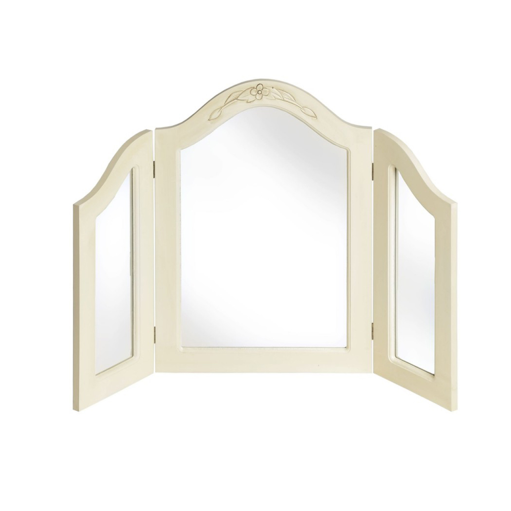 dressing table wooden decorative foldable makeup mirror