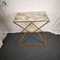 Living room furniture antique gold round coffee table modern design