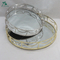 Clear mirror silver plated tray in houseware decoration