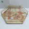 Mirrored decorative rectangle tray with metal handles