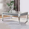 black glass mirrored coffee table sofa center table