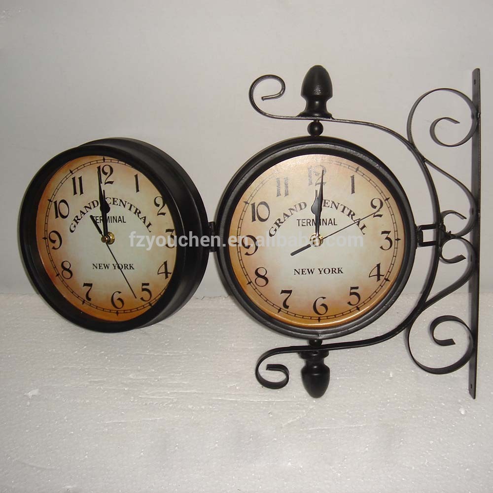 2015 hot sale pocket watch design for living room & hotel wood wall clock