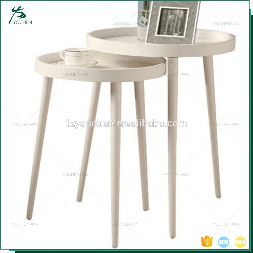 Venetian Style Set 3 Luxury Silver Mirrored Nesting Coffee Table