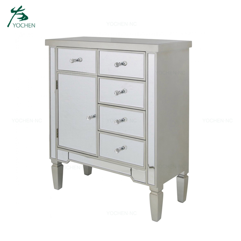 living room cabinet silver sideboard modern mirrored furniture