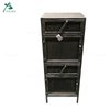Modern Black Metal Industrial Style Chest of Drawers